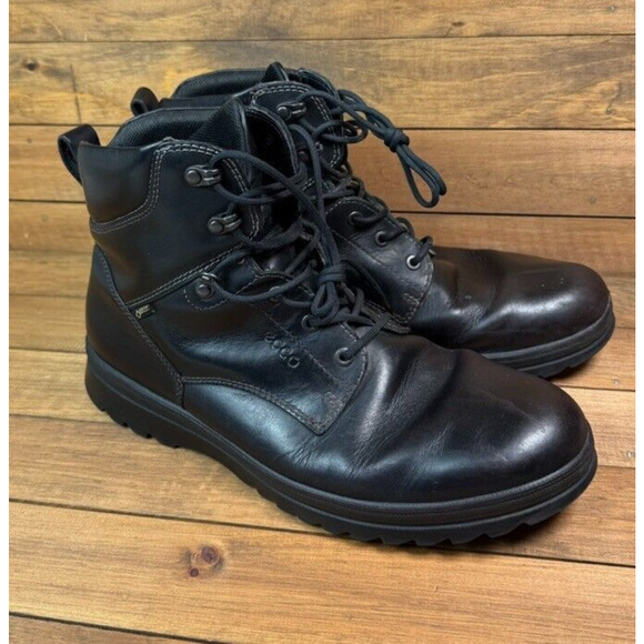 ECCO Mens 11 11.5 Gore-Tex Leather Darren High Black Winter Boot main image 10